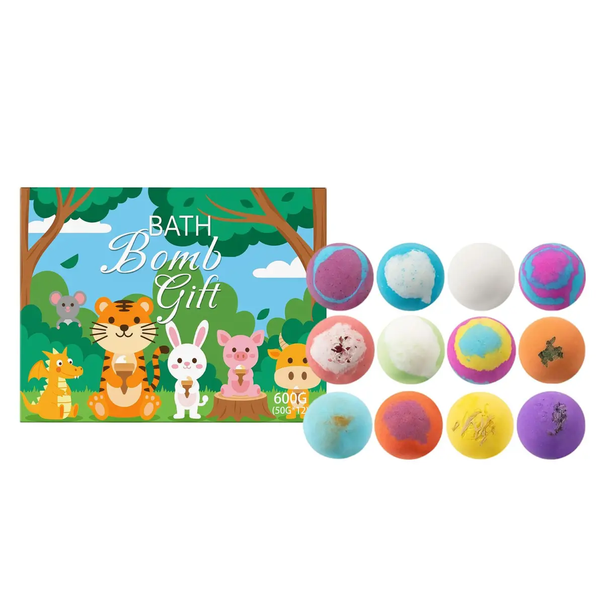 Colorful Bath Bomb Gift Set