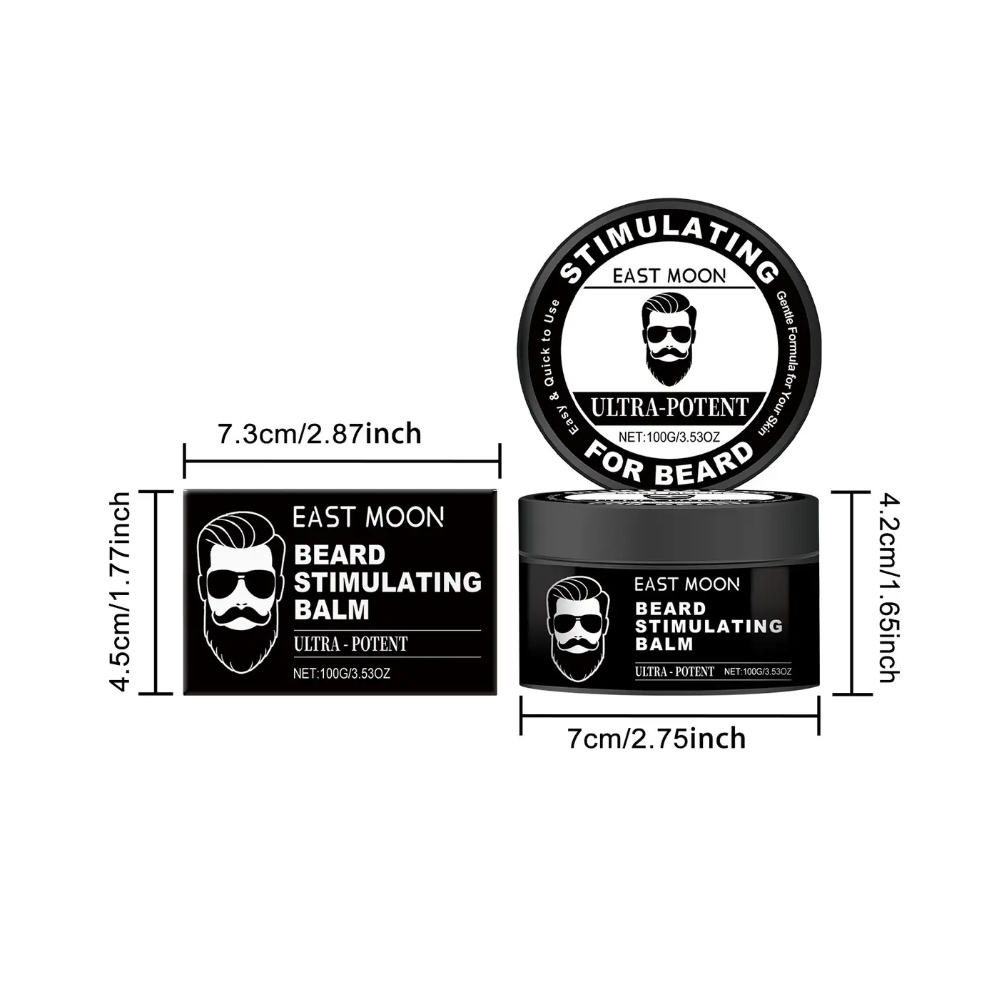 EAST MOON Beard Care Balm detail 2