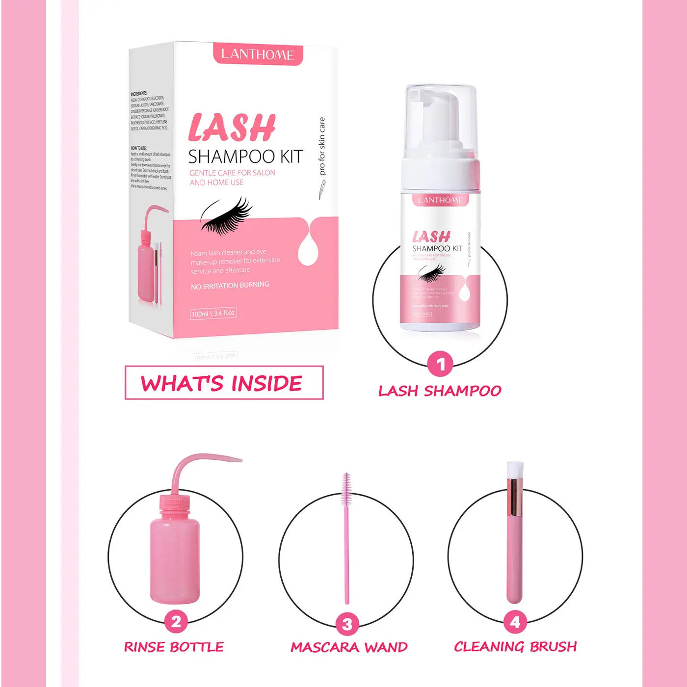 LANTHOME Lash Shampoo Kit detail 2