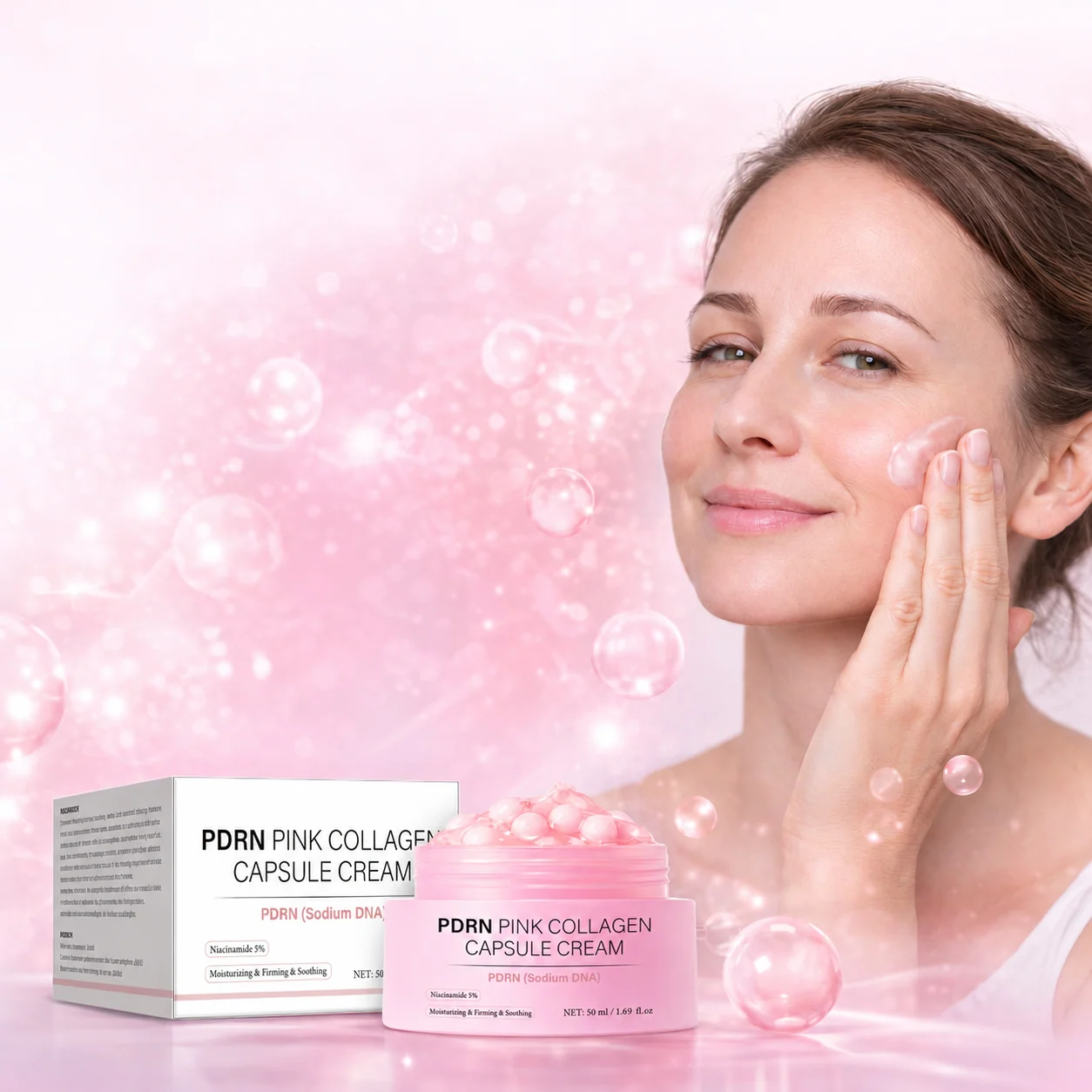 PDRN Pink Collagen Capsule Cream — In your daily-care routine