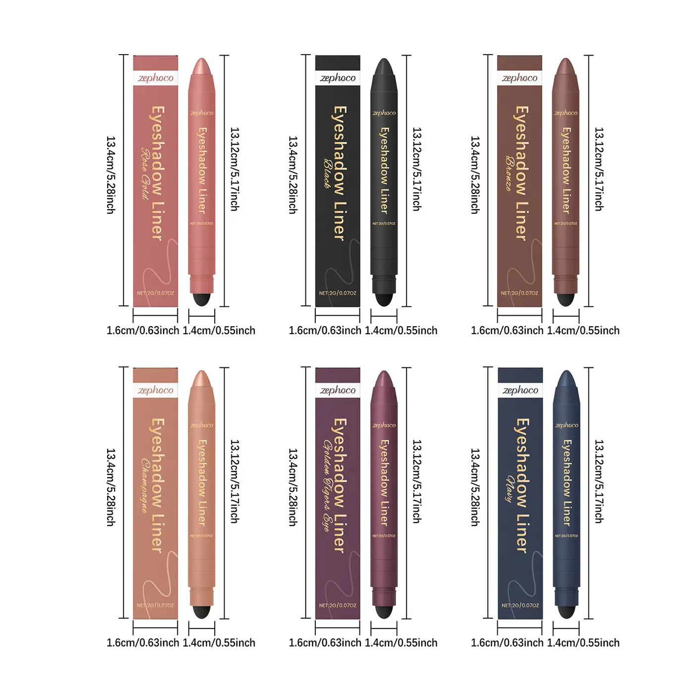 Zephoco 2-in-1 Eyeshadow Eyeliner detail 2