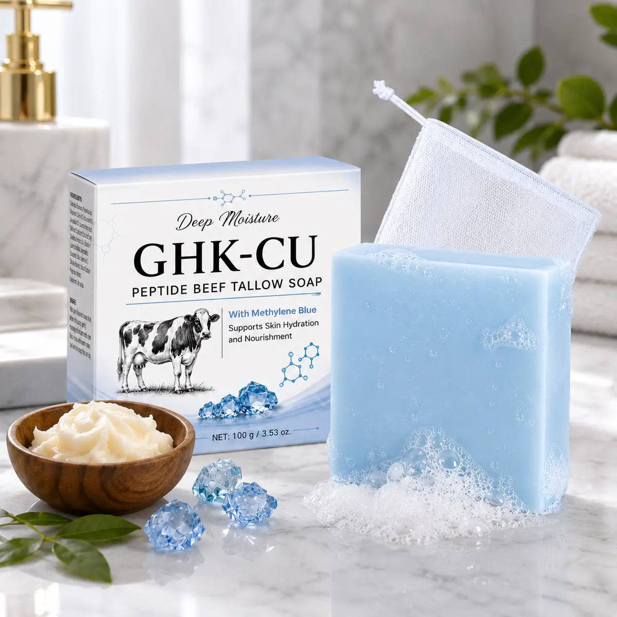GHK-Cu Peptide Beef Tallow Soap