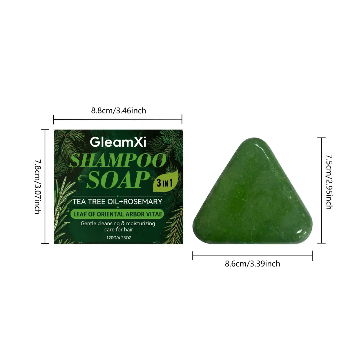 GleamXi 3-in-1 Shampoo Bar detail 2