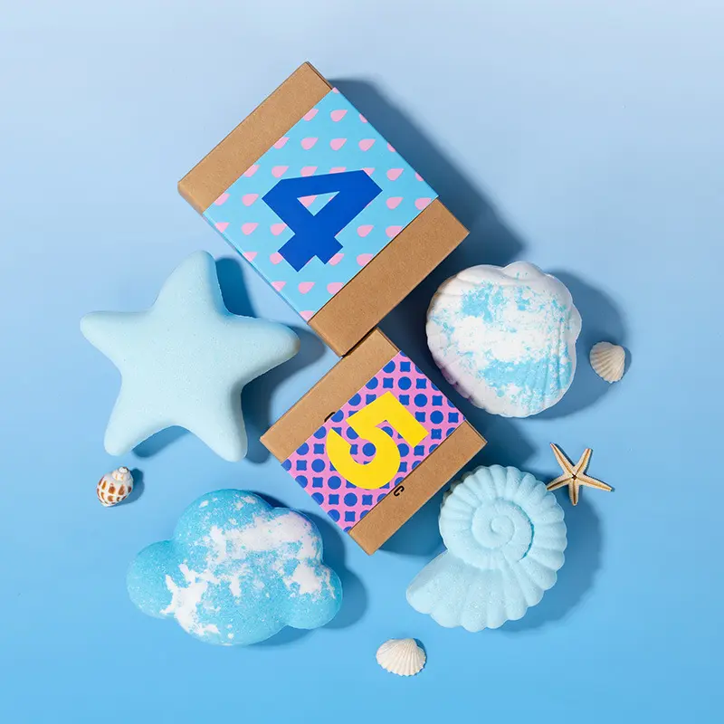 Ocean shell bath bomb gift set