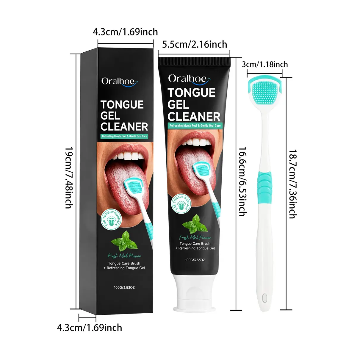 ORALHOE Tongue Cleaning Gel Kit detail 2