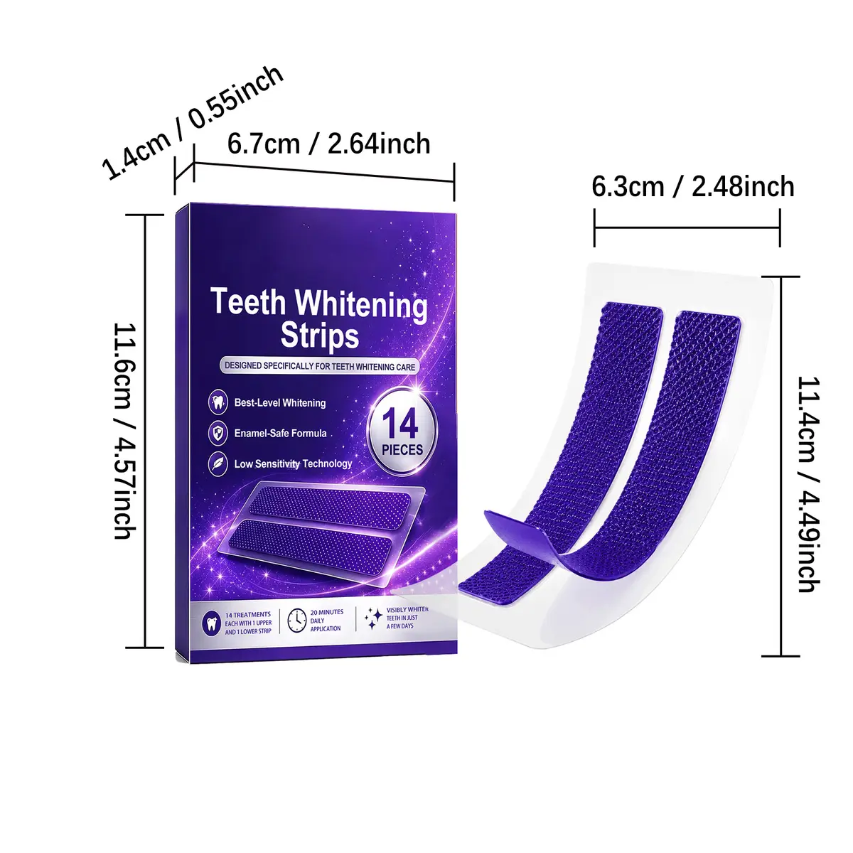 Purple Teeth Care Strips detail 2